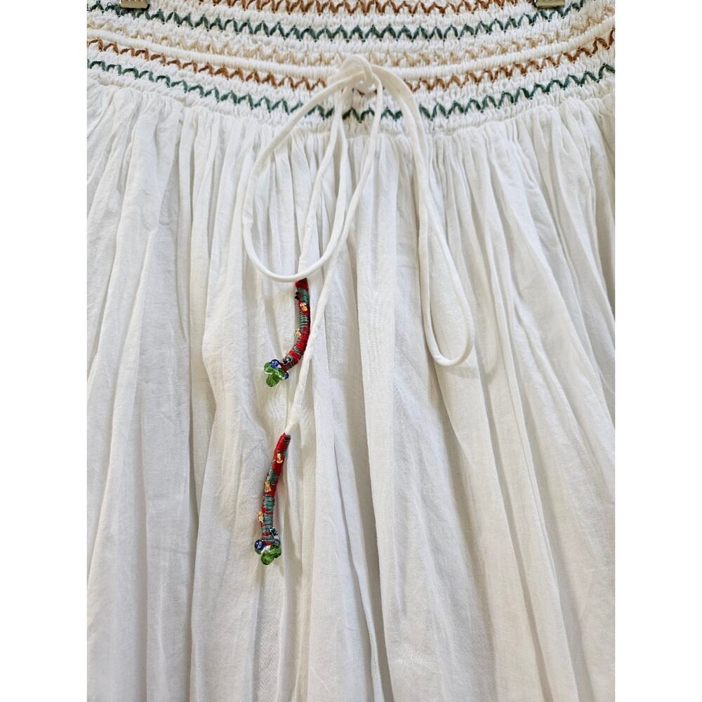 Zara Maxi Skirt with Multicolor Ocean Embroidery Like New Size S - Picture 3 of 12
